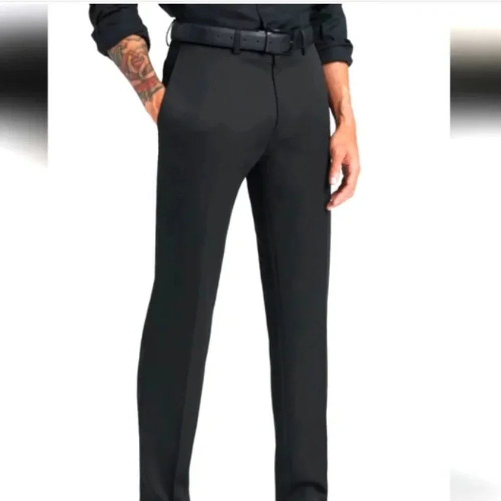 KENNETH COLE REACTION Dress Pants Black Men's Size 32W 32L